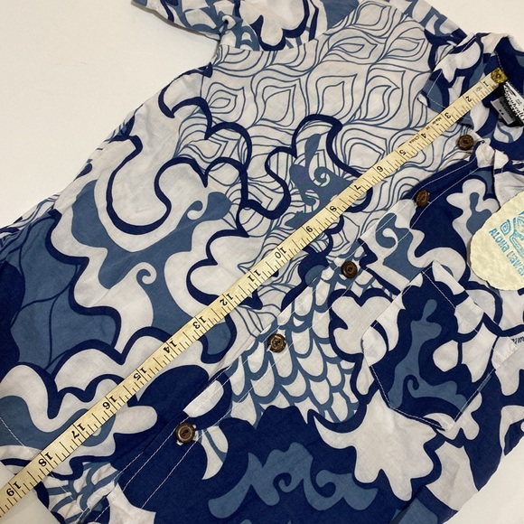 Manuheali’i Boys 6-7 Collared Short Sleeve Button Down Hawaiian Aloha Shirt - Picture 4 of 8